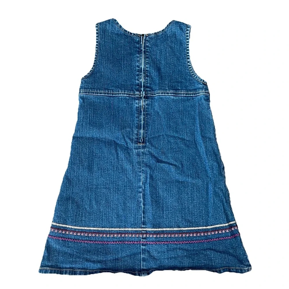 Oshkosh Vintage Girls Denim Jean Dress Sz 6‎ Embroidered 90's Canada